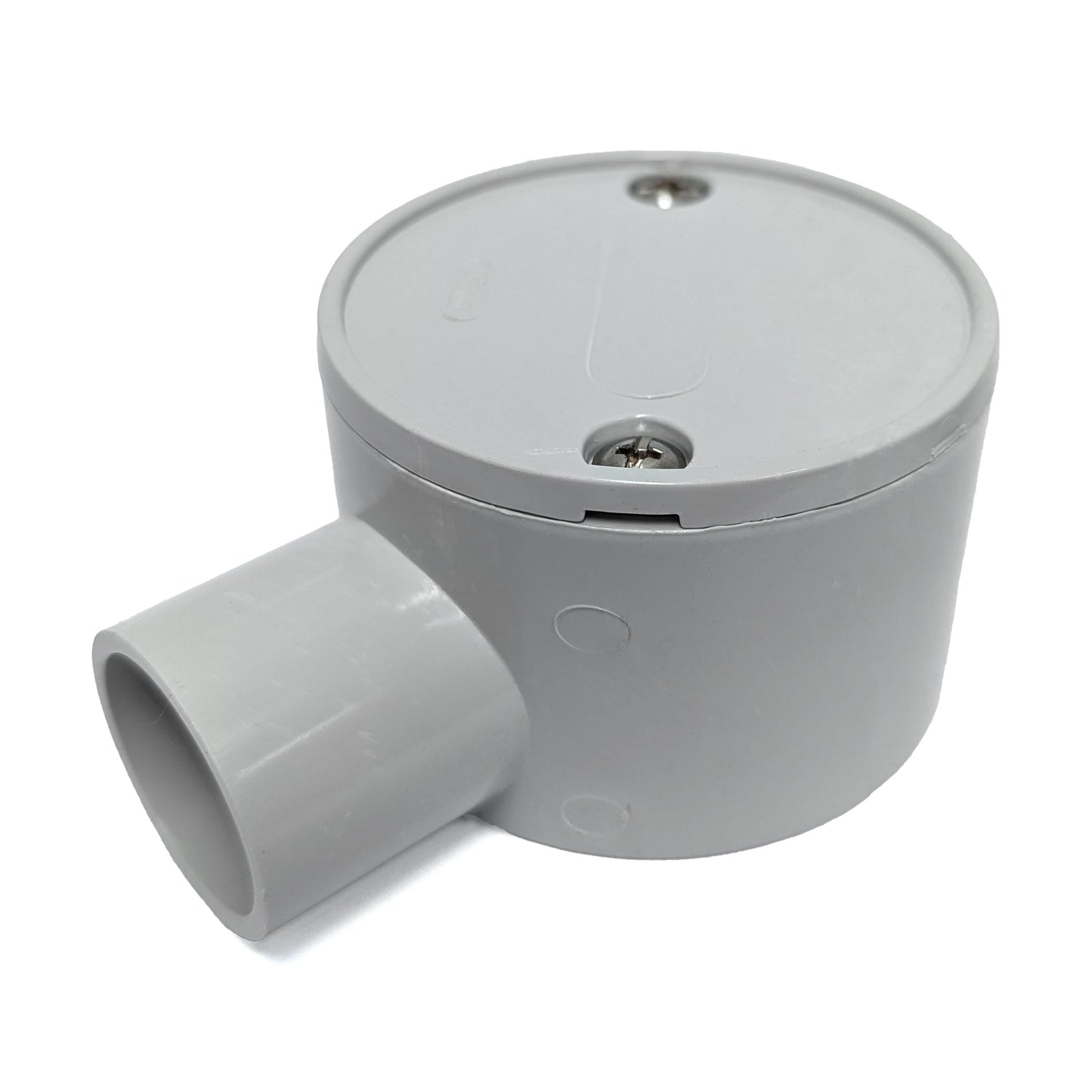 25mm 1 Way Heavy Duty Shallow Round Junction Box