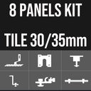 Tile Roof 30/35mm Mounting Kit (8 Panels)