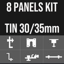 Tin Roof 30/35mm Mounting Kit (8 Panels)