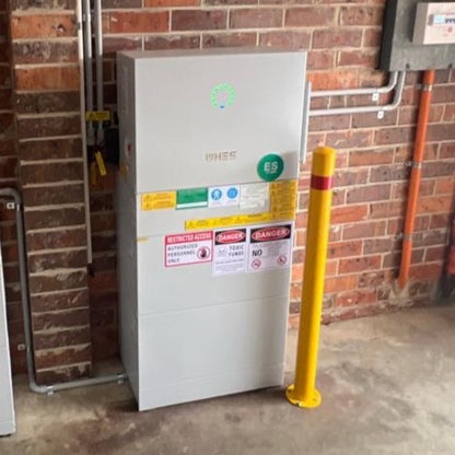 Yellow Steel Pipe Safety Bollard