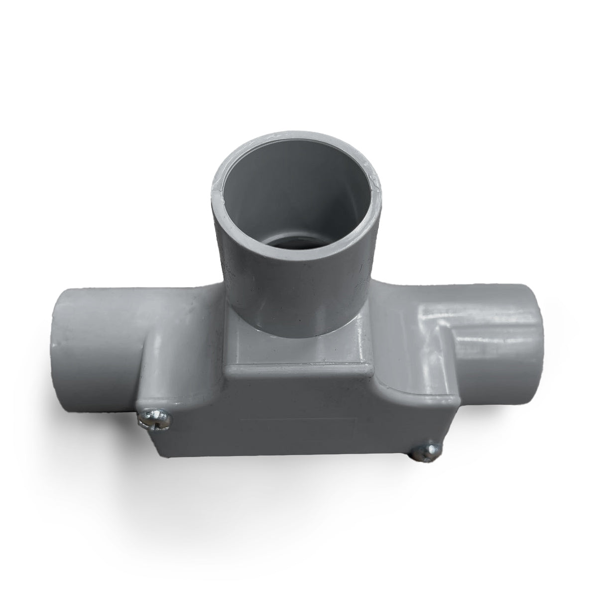 25mm Inspection Conduit Tee Heavy Duty Grey