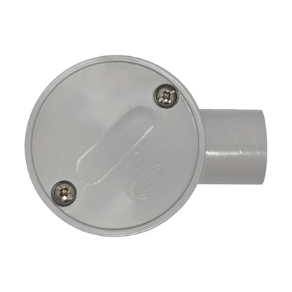 25mm 1 Way Heavy Duty Shallow Round Junction Box